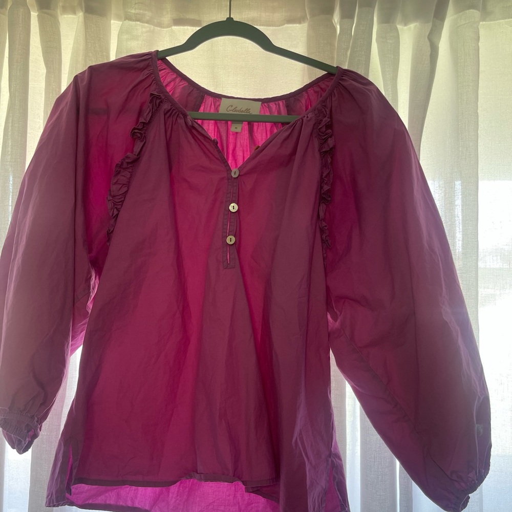 Cleobella Women's Magenta Blouse